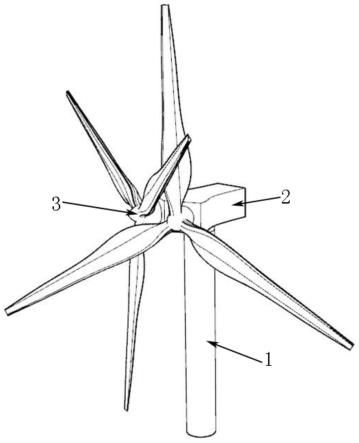 一种并列式交叉旋转双风轮风力发电机组的制作方法