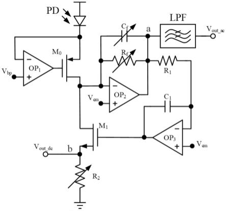 一种交直流电流分离的模拟前端电路和集成电路