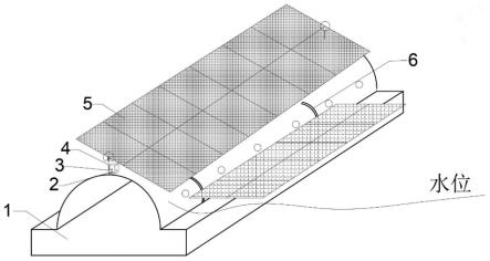 一种基于半圆形重力式防波堤的太阳能光伏发电装置的制作方法