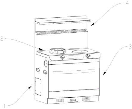 带洗碗机的电火集成灶的制作方法