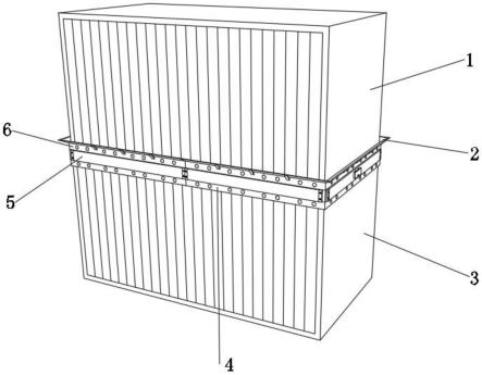 一种集装箱房屋的相邻集装箱连接结构的制作方法