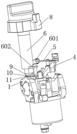 一种化油器节气门无级调节操纵结构的制作方法