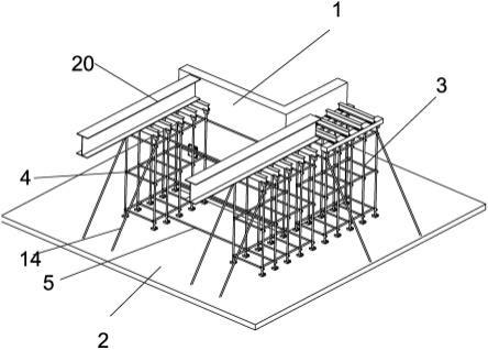 核心筒与钢结构的安装结构的制作方法