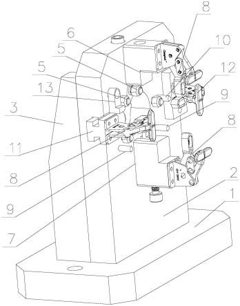 显微镜工作台托架加工用定位装置的制作方法
