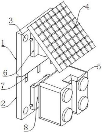 多摄云台太阳能套装插拔式模块化安装结构的制作方法