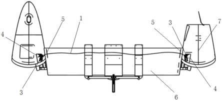 一种双机身无人机减速伞伞绳布置结构及双机身无人机的制作方法