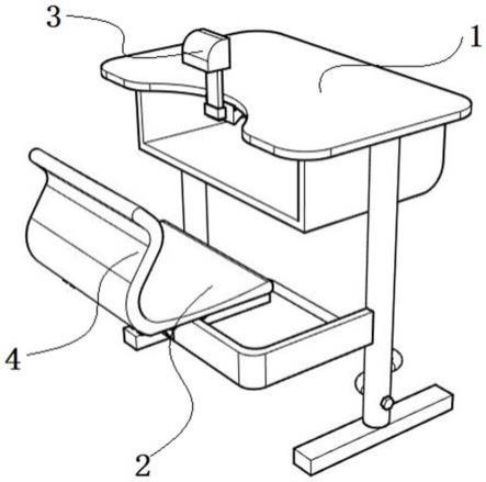 一体式坐姿矫正桌椅的制作方法