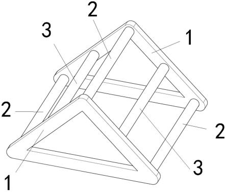 三角障碍游戏爬架的制作方法