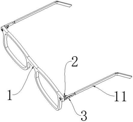 一种眼镜用连接强度高的桩头连接结构的制作方法