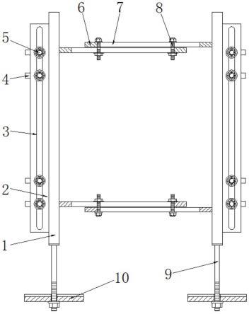 一种升降机标准节用附墙组件的制作方法