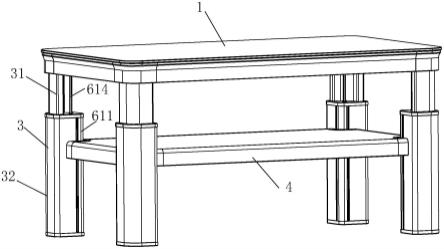 一种底座和桌板可升降的电暖桌的制作方法