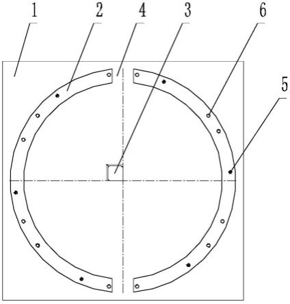 一种水轮机轴流叶片密封组合环专用夹具的制作方法