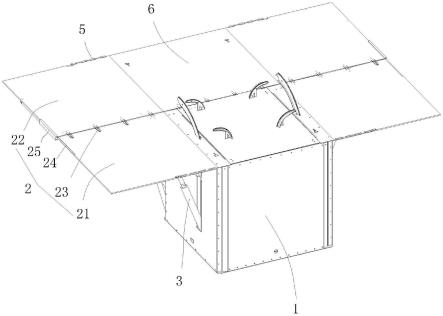 一种升空平台用折叠甲板结构的制作方法