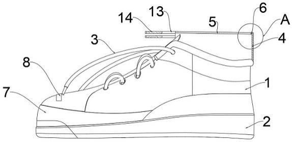 一种鞋口处具有收口防水功能的运动鞋的制作方法