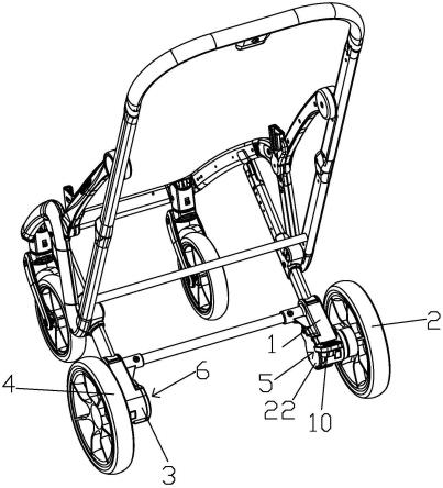 一种用于婴儿车后轮的刹车装置的制作方法