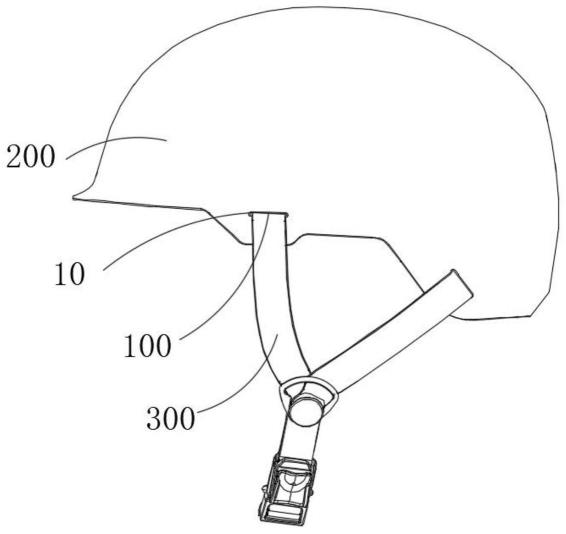 一种头盔织带安装结构的制作方法