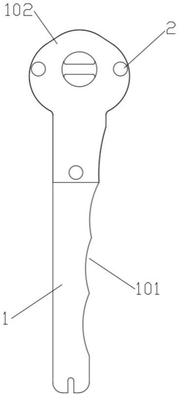 一种防滑链上使用的棘轮扳手的制作方法