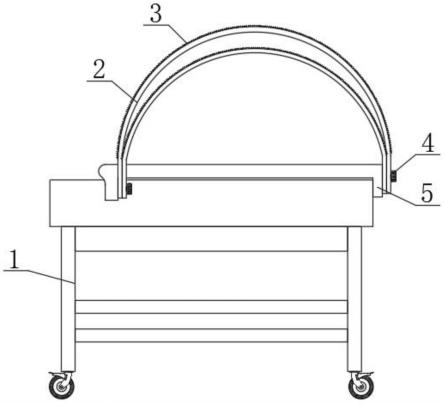 旋转式多角度DSA手术床头架的制作方法