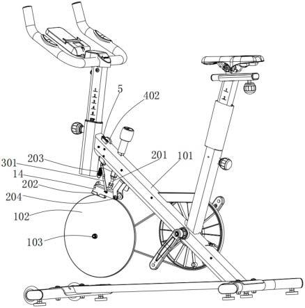 一种具有档位显示功能的动感单车的制作方法