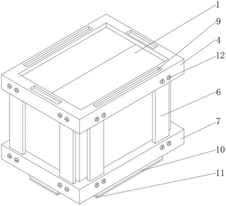 一种四角双柱叠插式抗压纸箱的制作方法
