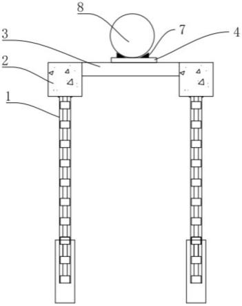 一种横穿基坑的管线的支撑结构的制作方法