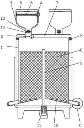 乳化生产线投料口防坠装置的制作方法