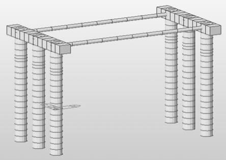 一种减小路堑边坡开挖和桩顶位移的门架式桩板墙的制作方法