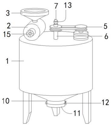 酱油原料定量润水搅拌装置的制作方法