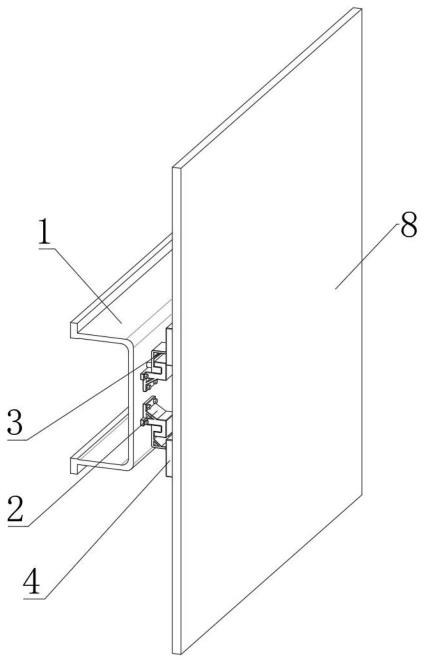一种挂扣式铝板幕墙安装结构的制作方法