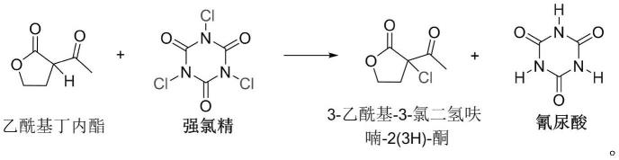 一种3-乙酰基-3-氯二氢呋喃-2(3H)-酮的合成方法与流程