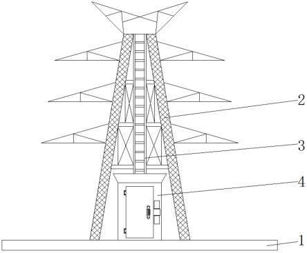 一种便于检修的电力塔的制作方法