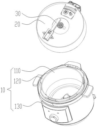 电压力锅的开合结构及电压力锅的制作方法