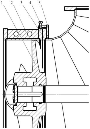 一种入口短节径向可调的悬挂式化工渣浆泵过流部件的制作方法