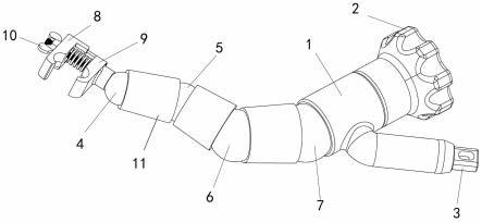 一种蛇形床边固定支架的制作方法