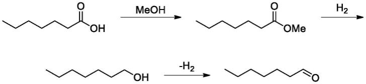一种由巴豆醛和烯丙醇合成正庚醛的方法与流程