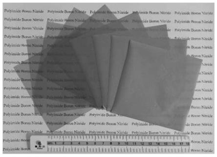 一种仿贝壳聚酰亚胺-纳米氮化硼绝缘纸及其制备方法