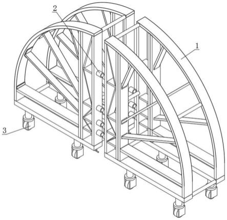 一种引水隧洞施工的循环使用的支承装置及实施方法与流程