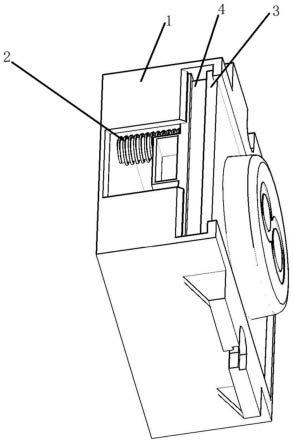 内卡槽弹簧受力固定式按钮的制作方法