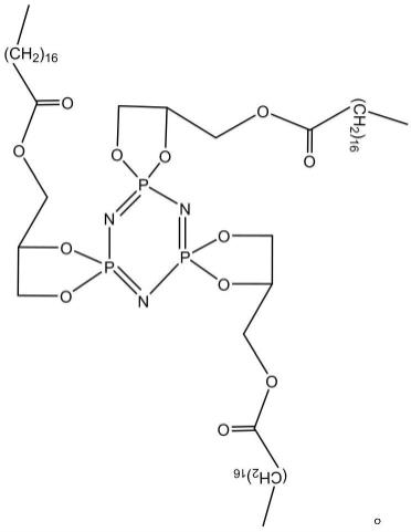 一种长链烷烃环三磷腈阻燃剂及其制备方法与应用