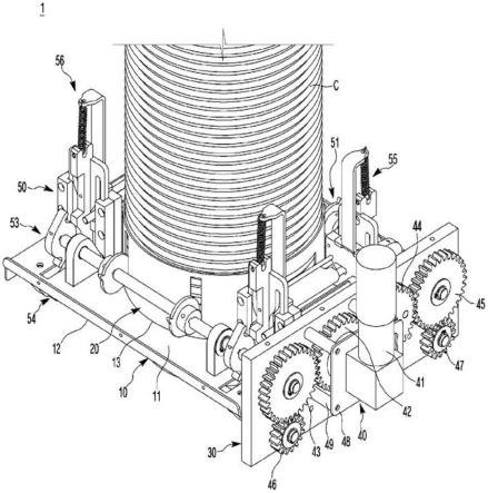 压缩式拉面烹饪机的拉面容器排出装置的制作方法
