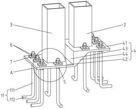 柱脚连接节点结构的制作方法