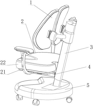一种坐垫可前后电动调节的学习座椅的制作方法