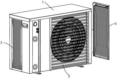 一种改进进风及出风装置的热泵热水器的制作方法