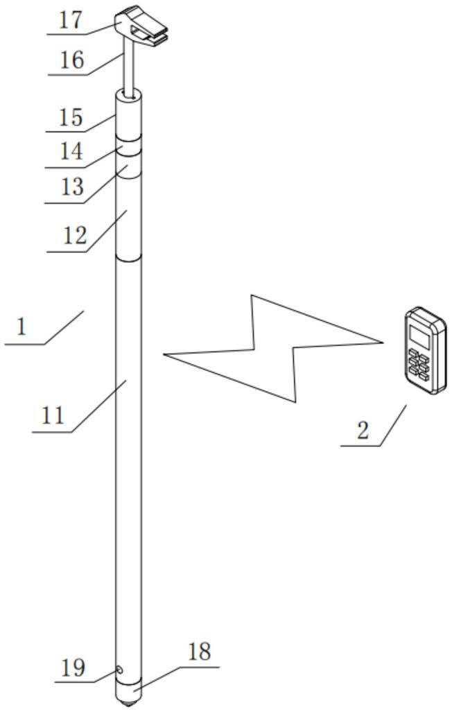 一种防坠落式可变向电动接地线操作杆的制作方法