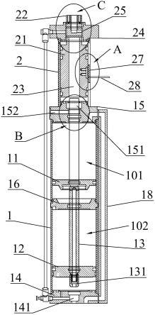 一种双倍力增压式打刀缸增压结构及其气液打刀缸的制作方法