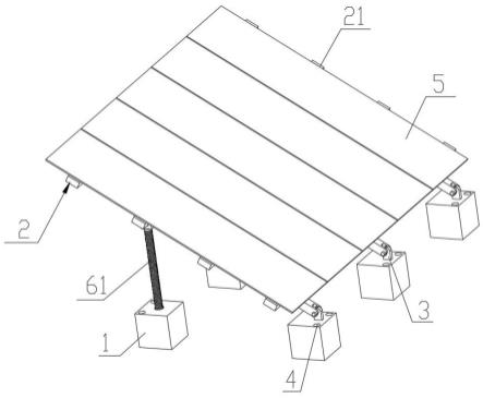一种可调角度的太阳能板安装支架的制作方法