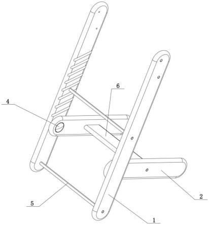 一种用于儿童餐椅的腿架连接结构的制作方法