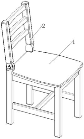 一种靠背可调节的木椅的制作方法