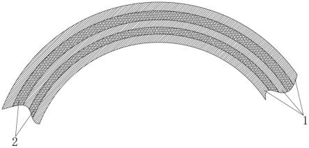 一种三维增强定长玻璃纤维缠绕夹砂复合管的制作方法