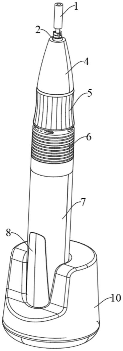 一种可快拆磨头的无线充电指甲打磨笔的制作方法